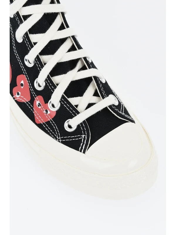 Comme Des Garcons Black High Top Sneakers - Image 5