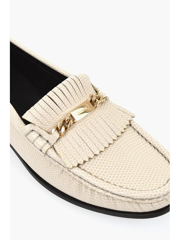 Celine Beige Loafers - Image 5