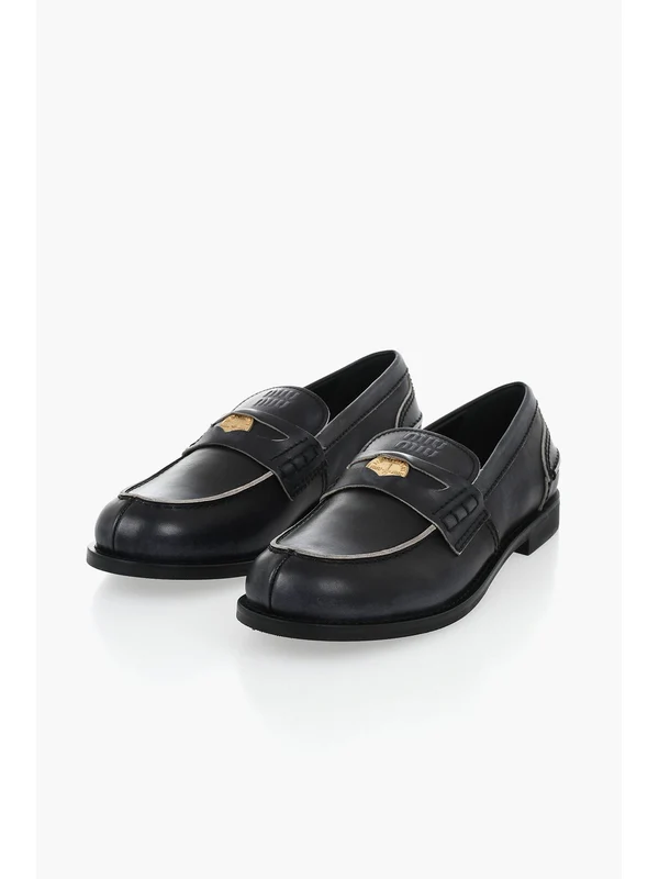 Miu Miu Black Loafers - Image 2