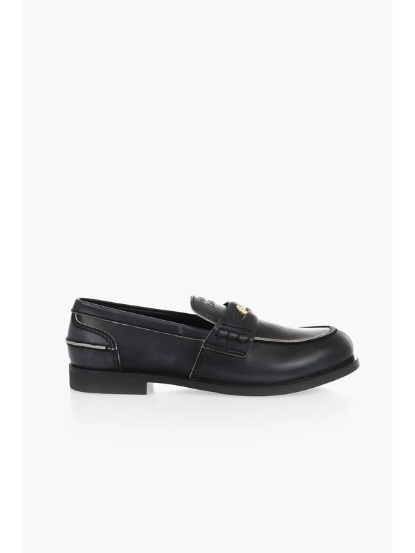 Miu Miu Black Loafers - Image 4