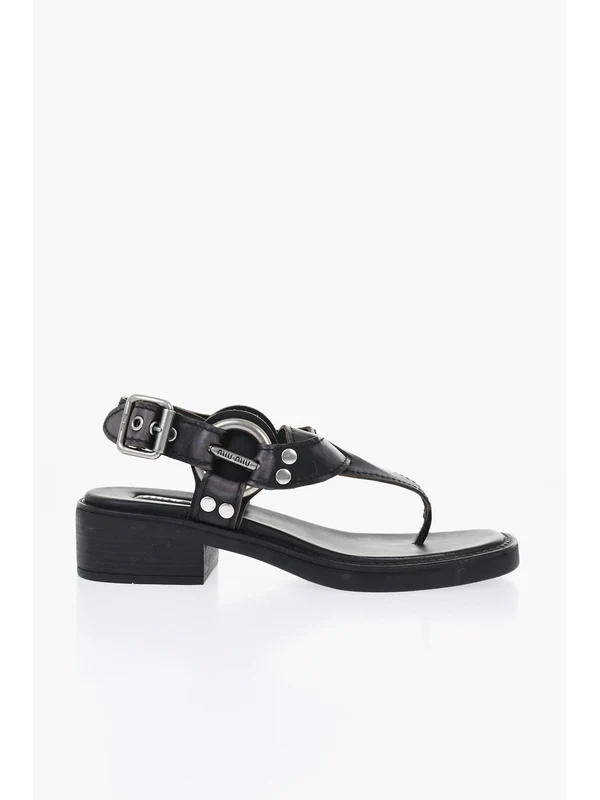 Miu Miu Black Sandal Heels - Image 4