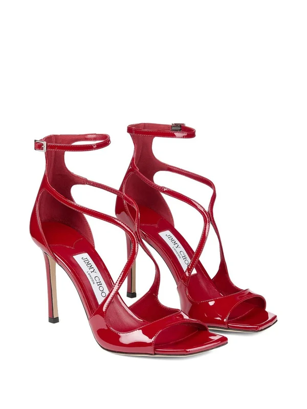 Jimmy Choo Red Sandal Heels - Image 2