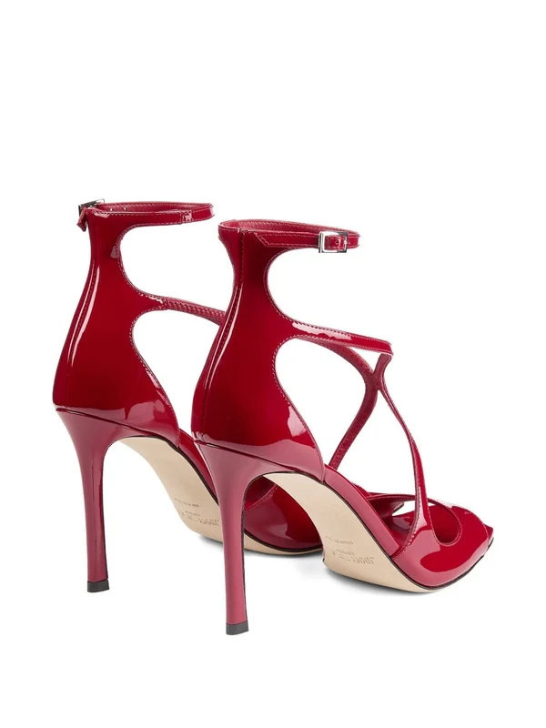 Jimmy Choo Red Sandal Heels - Image 3