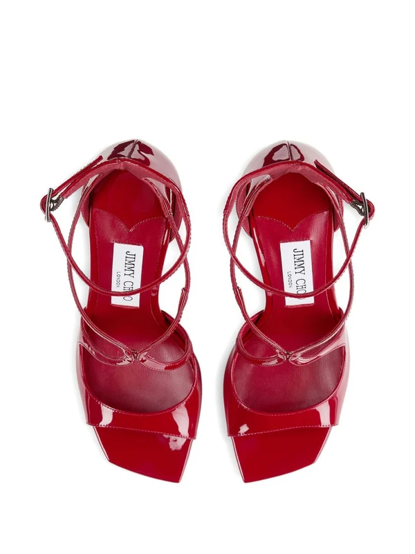 Jimmy Choo Red Sandal Heels - Image 4