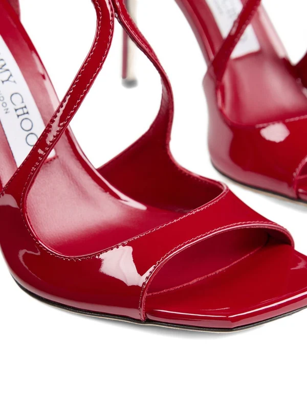 Jimmy Choo Red Sandal Heels - Image 5