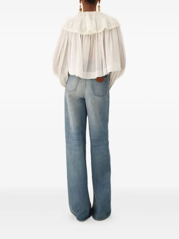 Chloe White Blouses - Image 3