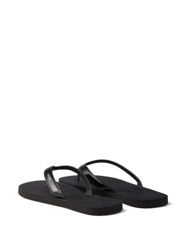 Prada Black Flip Flops - Image 2