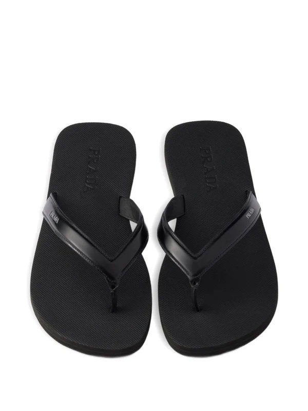 Prada Black Flip Flops - Image 5