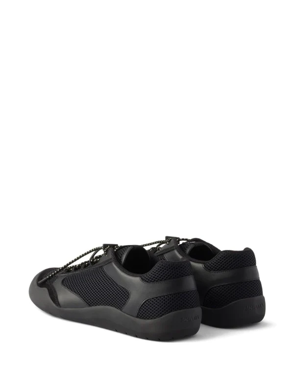 Prada Black Low Top Sneakers - Image 3
