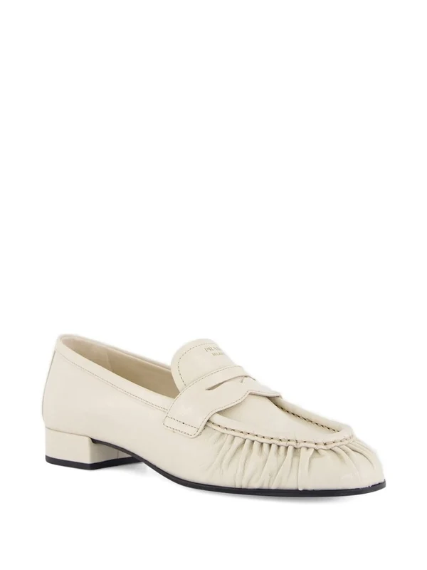 Prada Ivory Loafers - Image 3
