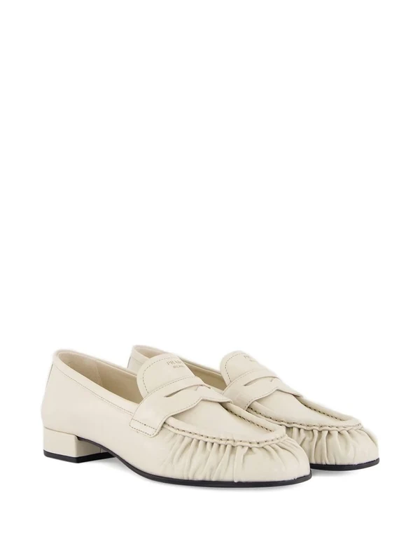 Prada Ivory Loafers - Image 4
