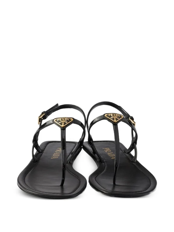 Prada Black Flip Flops - Image 4