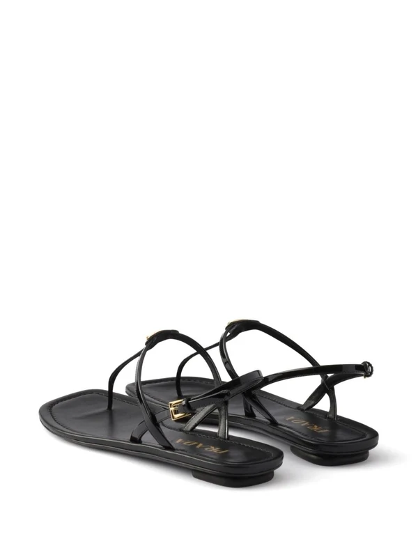 Prada Black Flip Flops - Image 5