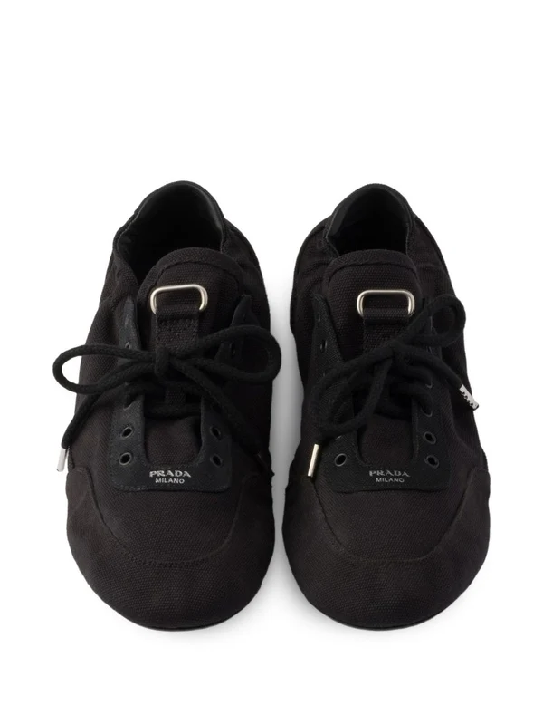 Prada Black Low Top Sneakers - Image 3