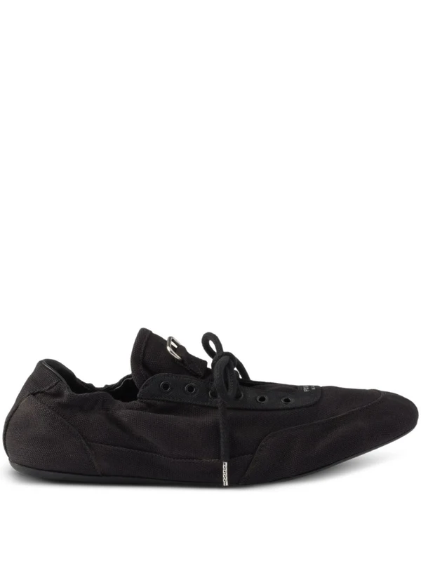 Prada Black Low Top Sneakers - Image 4
