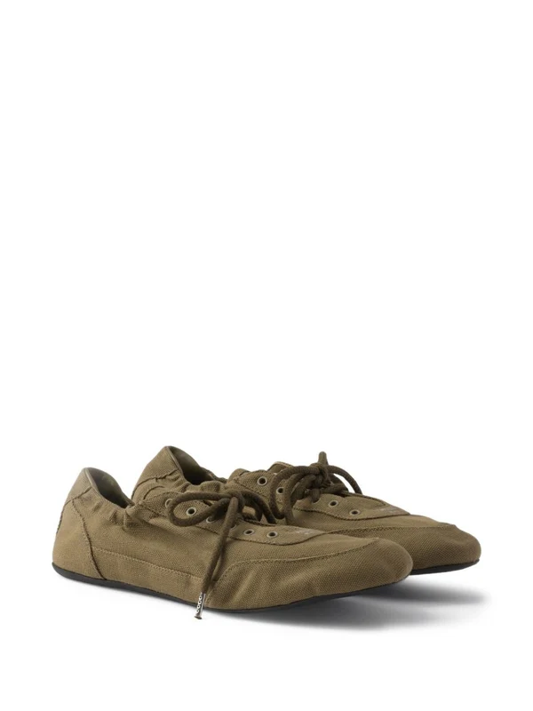 Prada Green Low Top Sneakers - Image 3