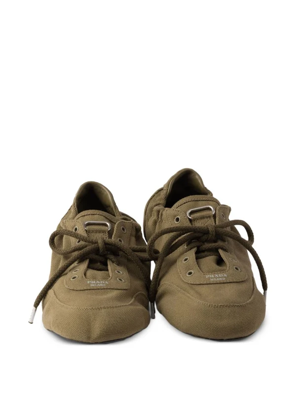 Prada Green Low Top Sneakers - Image 4