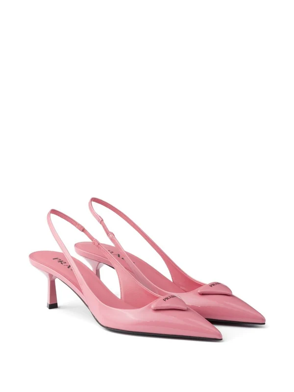 Prada Pink Slingback Heels - Image 2