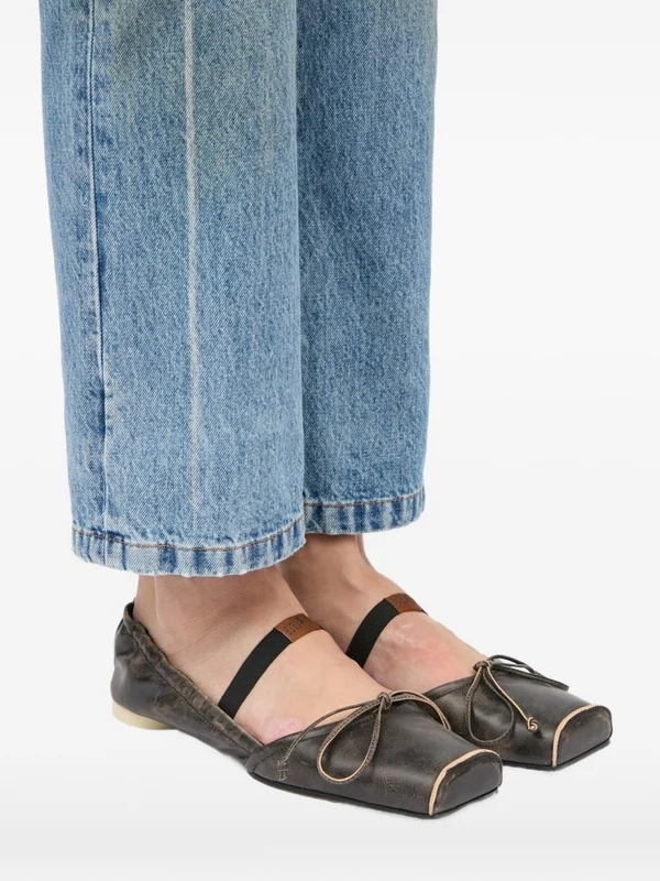 Mm6 Maison Margiela Black Flat Shoes - Image 2