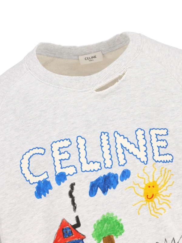 Celine Grey Sweatshirts - Image 3
