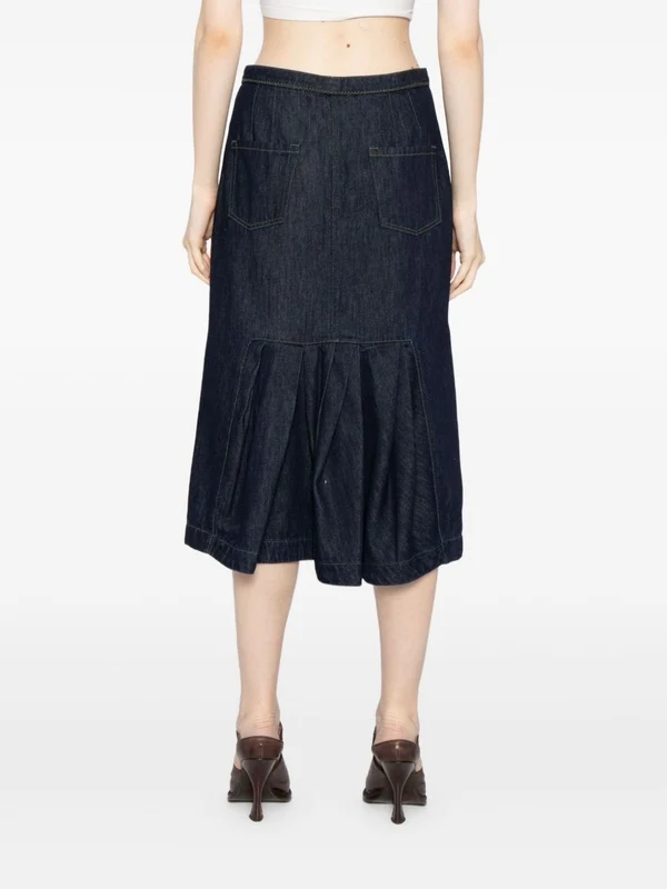 Dries Van Noten Navy Skirts - Image 2