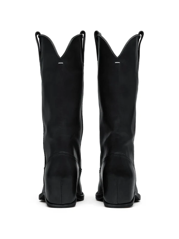 Maison Margiela Black Middle Boots - Image 4