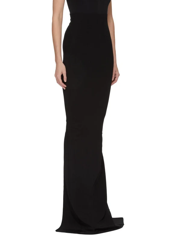 Rick Owens Black Long Skirt - Image 2