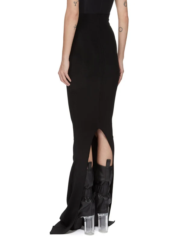 Rick Owens Black Long Skirt - Image 3