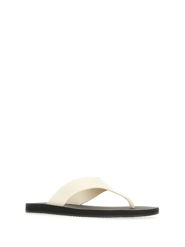 The Row Ivory Flip Flops - Image 2