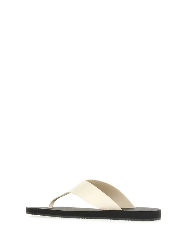 The Row Ivory Flip Flops - Image 3