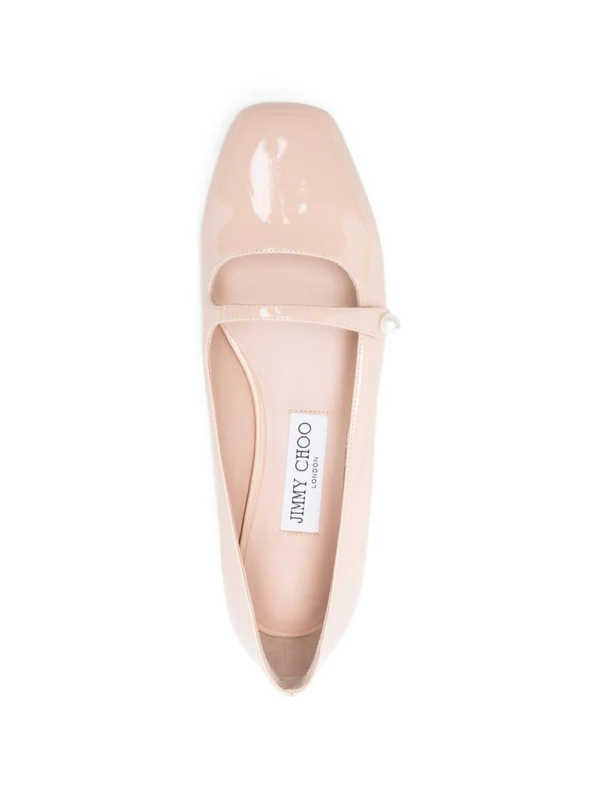 Jimmy Choo Pink Flat Shoes - Image 4