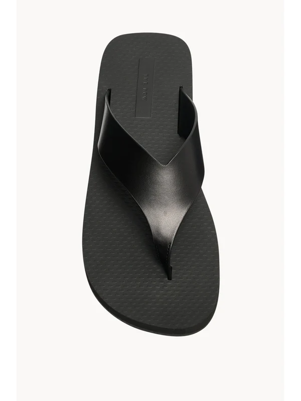The Row Black Flip Flops - Image 3