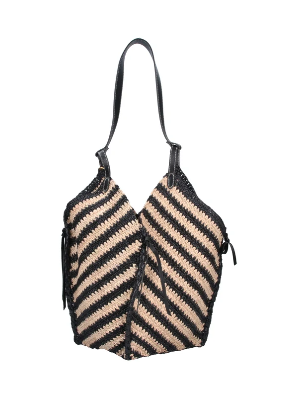 Isabel Marant Black Beige Tote Bags - Image 3