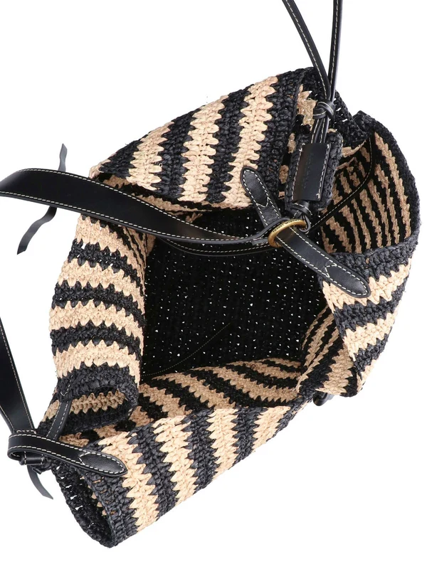 Isabel Marant Black Beige Tote Bags - Image 4
