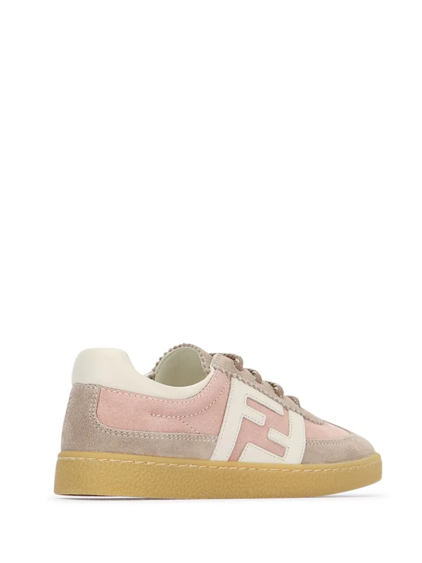 Fendi Pink Low Top Sneakers - Image 3