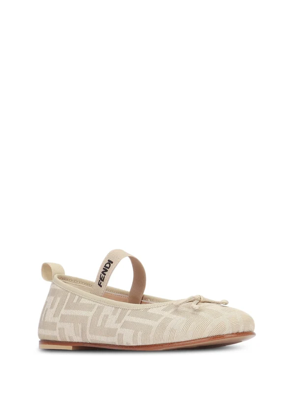 Fendi Beige Flat Shoes - Image 2