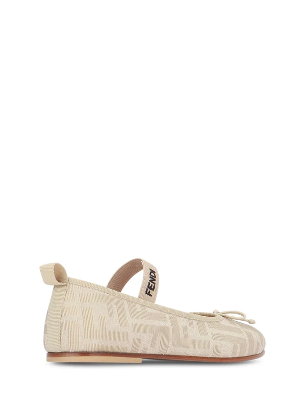 Fendi Beige Flat Shoes - Image 3