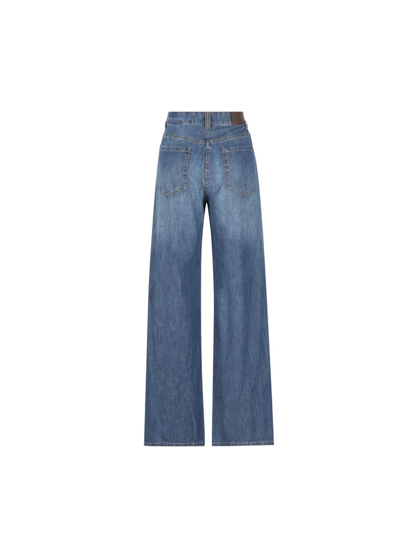 Brunello Cucinelli Blue Denim Pants - Image 2