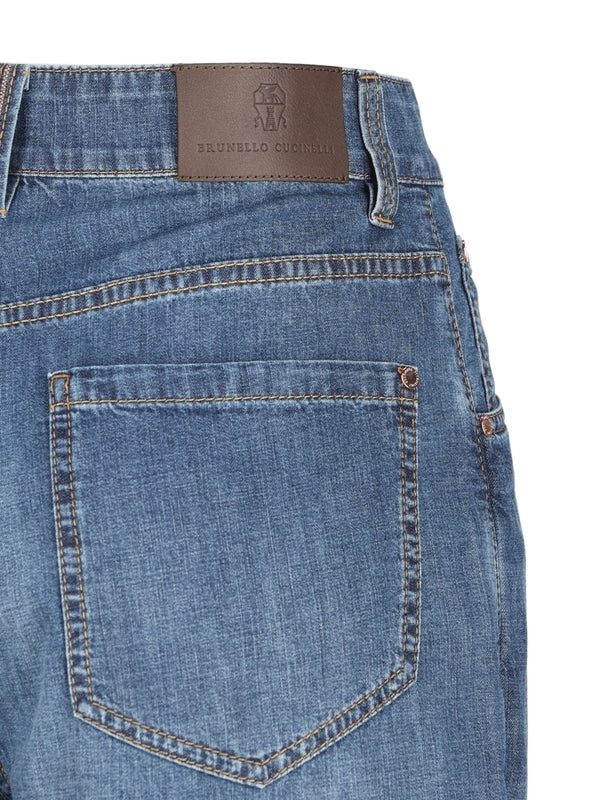 Brunello Cucinelli Blue Denim Pants - Image 4