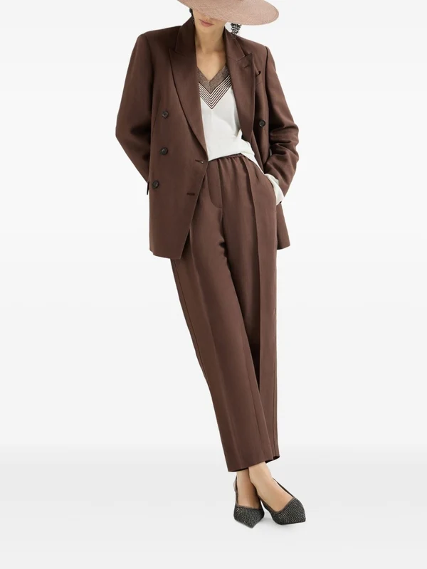 Brunello Cucinelli Brown Trousers - Image 2