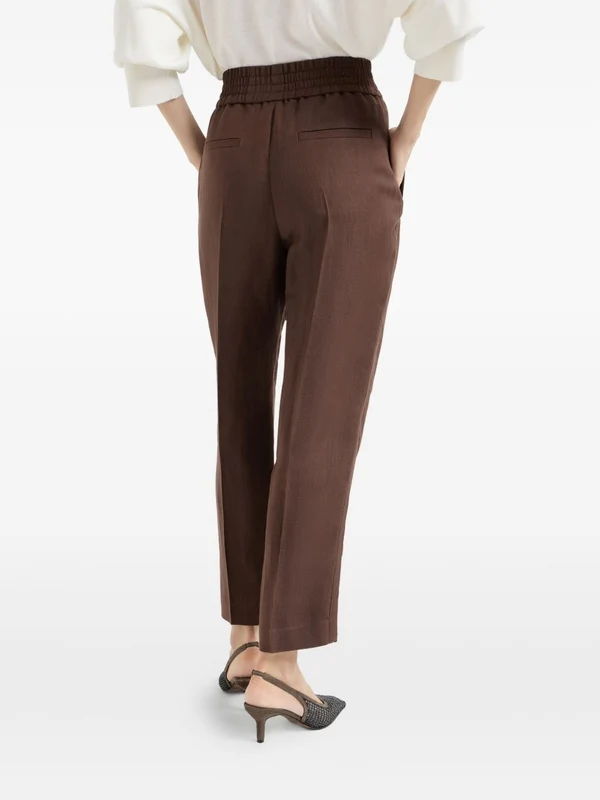 Brunello Cucinelli Brown Trousers - Image 4
