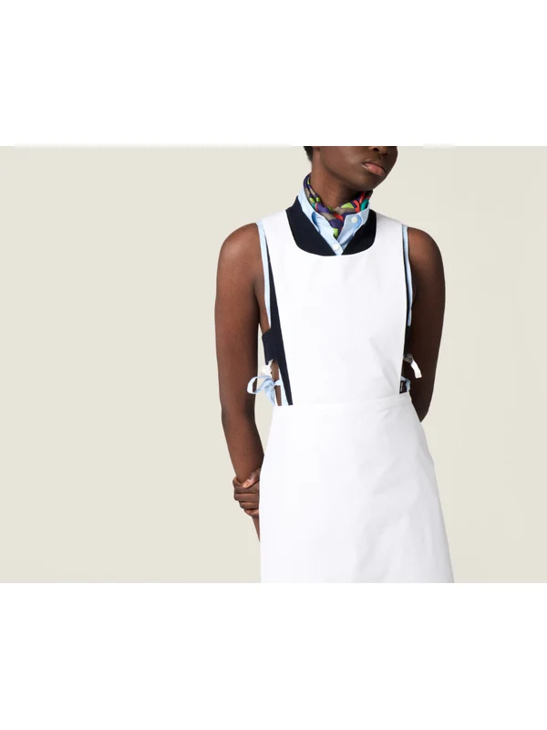 Miu Miu White Midi Dress - Image 2
