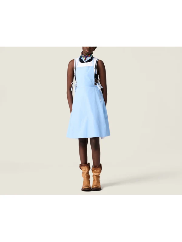 Miu Miu White Midi Dress - Image 3
