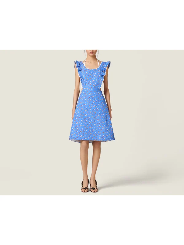 Miu Miu Blue Midi Dress - Image 2