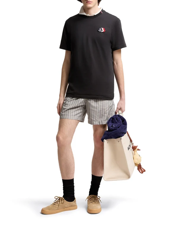 Moncler Navy Half Sleeve - Image 2