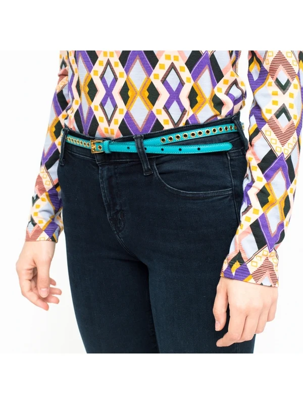 Prada Blue Leather Belts - Image 5