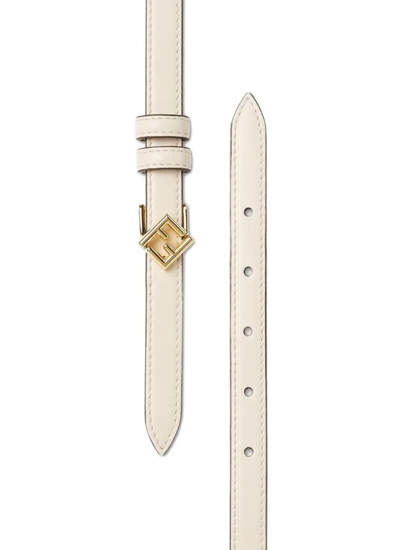 Fendi Ivory Leather Belts - Image 2