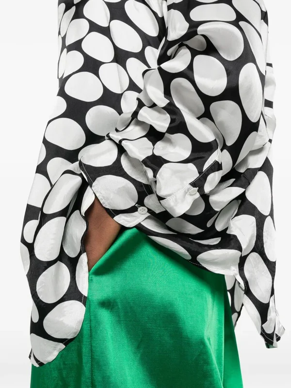 Dries Van Noten Black White Shirts & Blouses - Image 3