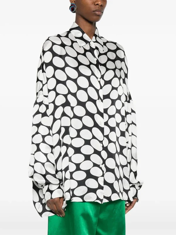 Dries Van Noten Black White Shirts & Blouses - Image 5