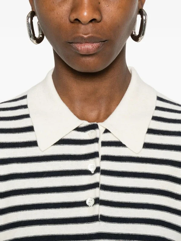 A.P.C. Ivory Navy Polo Shirts - Image 2